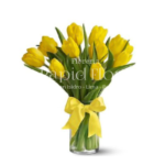 Jarrón 10 Tulipanes Amarillo