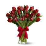 Jarrón 20 Tulipanes Rojos