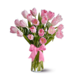 Jarrón 20 Tulipanes Rosados