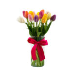 Jarrón 15 Tulipanes Mixtos